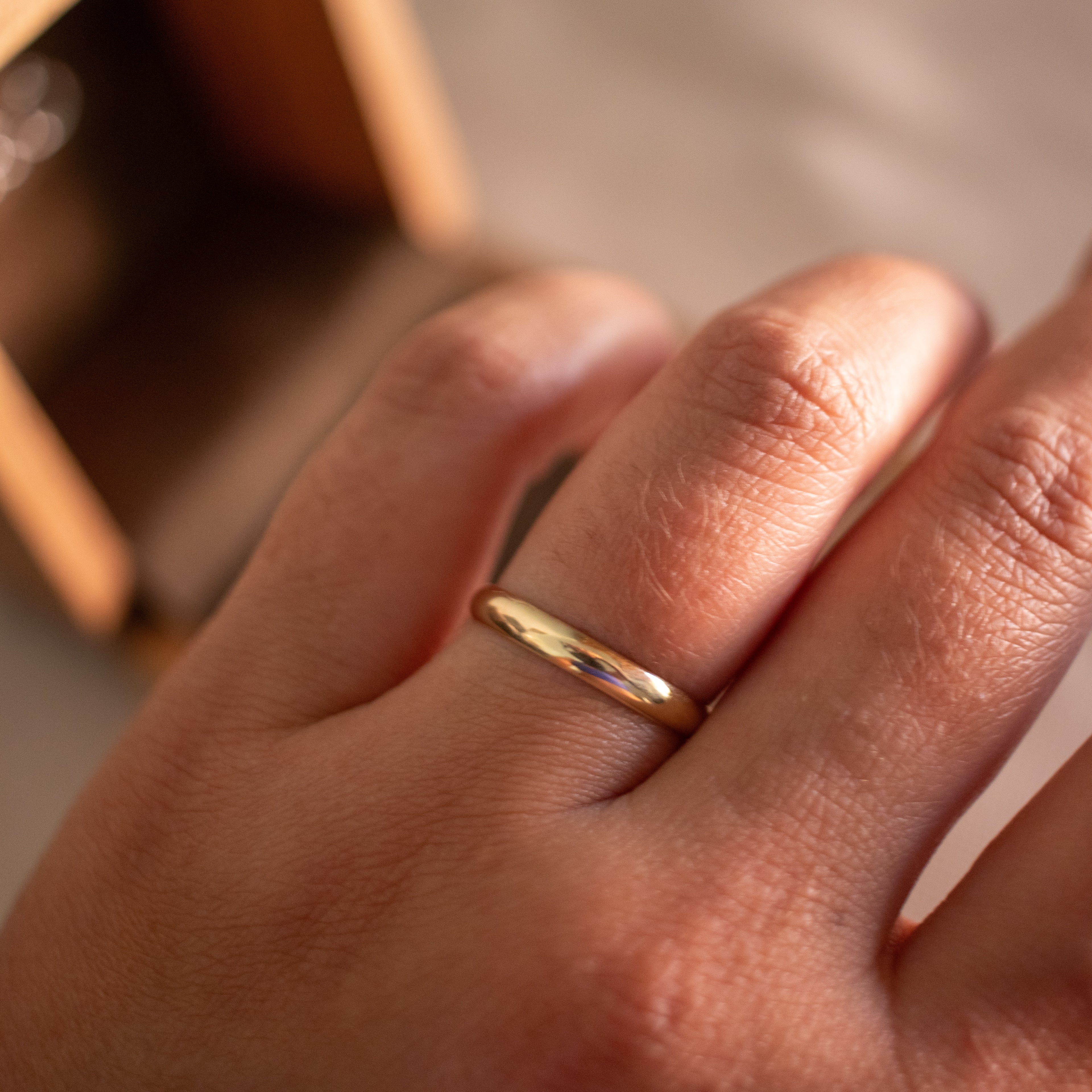 Par de alianças "Nós" em Ouro18k
