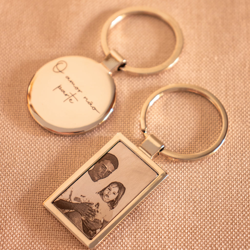 Chaveiro personalizável retangular