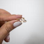 Anel Solitário Ouro 18k
