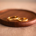 Par de alianças "Nós" em Ouro18k