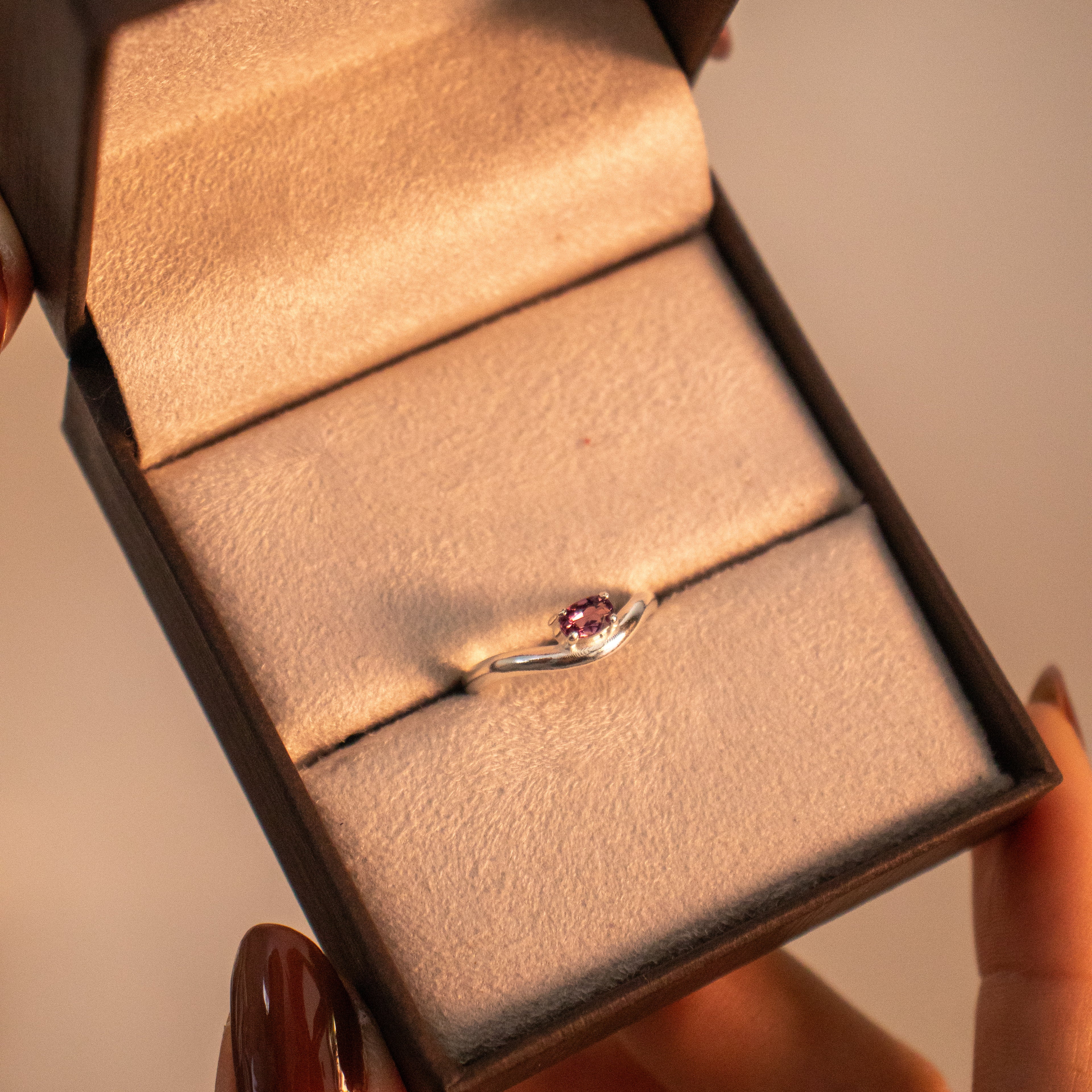 Anel Pink Ring com Turmalina Rosa