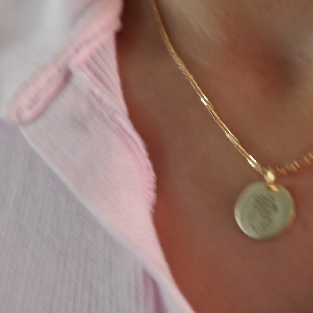 Colar personalizável fotogravação em Ouro18k