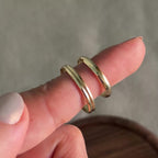 Par de alianças "Nós" em Ouro18k